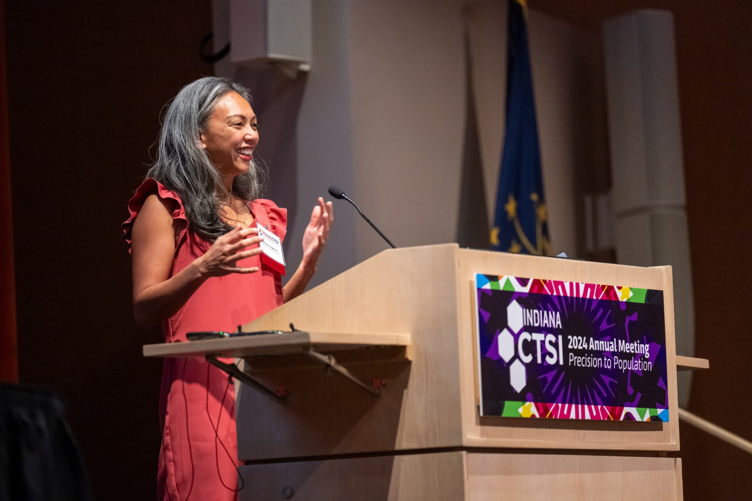 Melissa Pangelinan, PhD, presents about All IN for Health at the 2024 Annual Meeting.