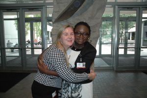 Aishat and Anna at Lilly during summer 2015