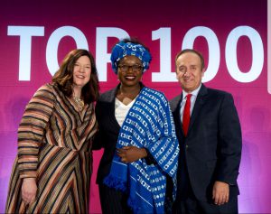 Aishat at Top 100 award ceremony