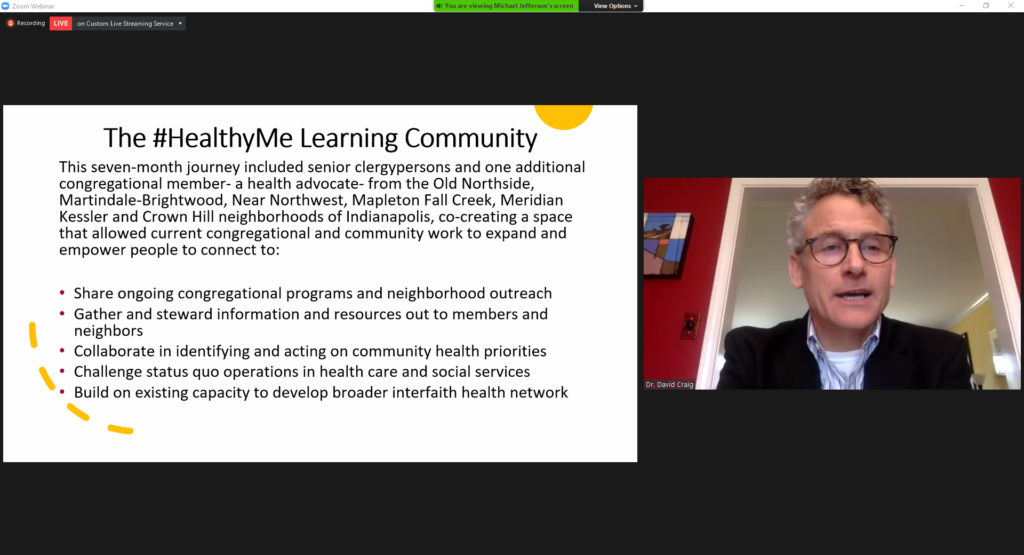 Dr. Craig presents during event