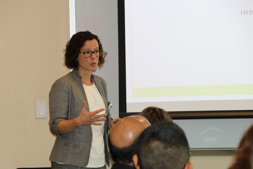 Rachel Katzenellenbogen, MD, presenting at Showalter awards
