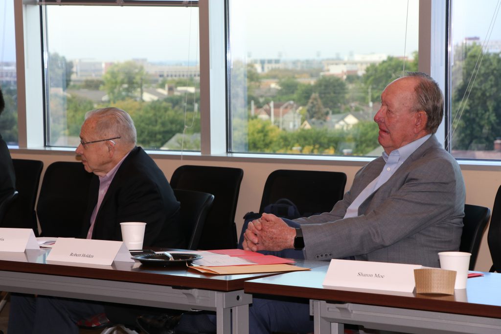Trustees listening to Showalter presentation