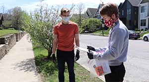 TACTIC volunteers dropping off kit