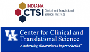 Graphic showing Indiana CTSI and UK CTSA logos