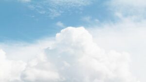 blue sky with white cloud