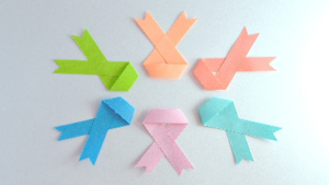 photo of six ribbons of different colors