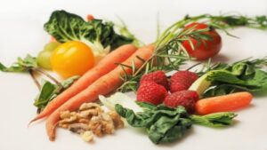 nuts fruits and vegetables